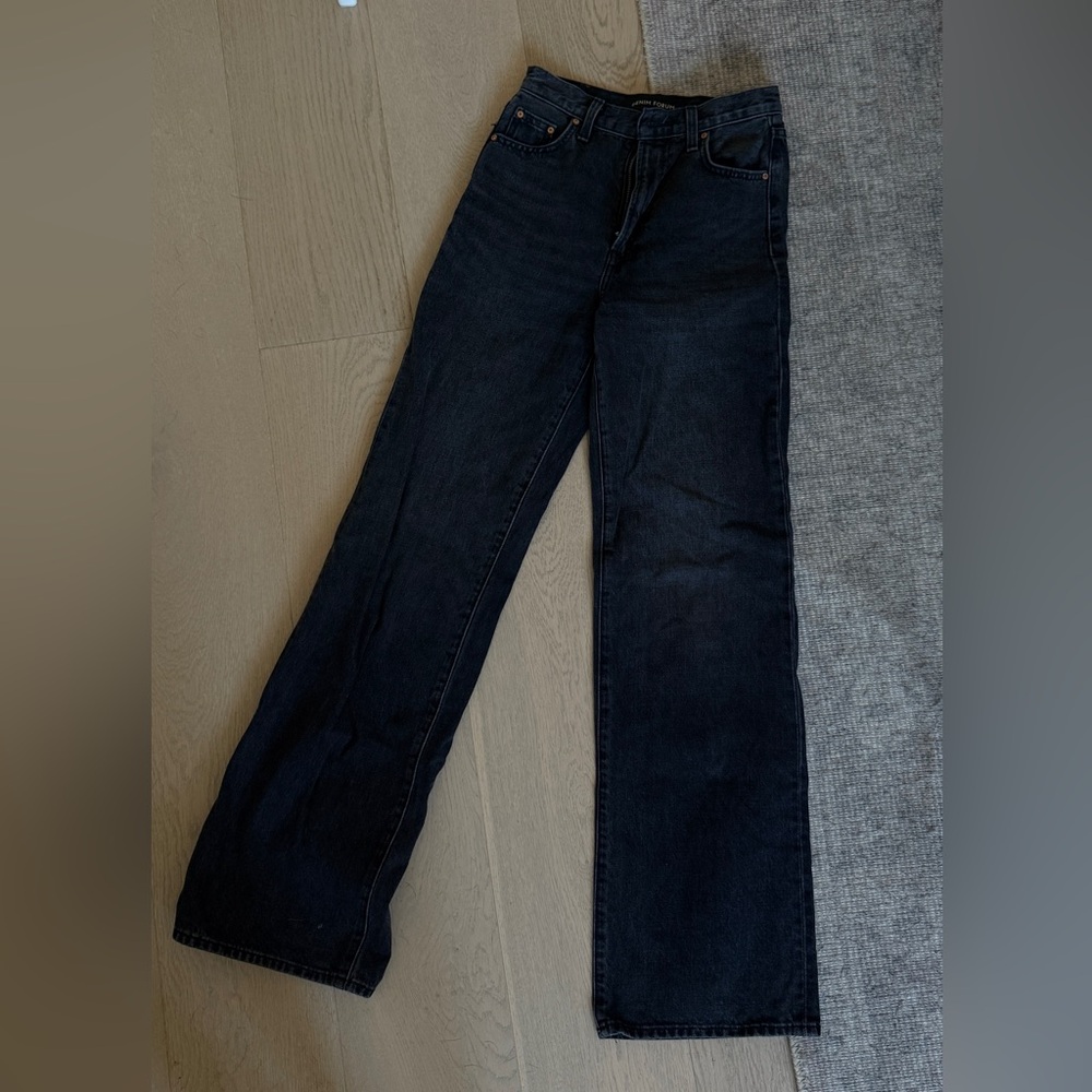 Denim Forum High Rise Black Jeans